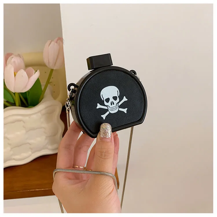 Mini Crossbody Bag For Women With Mirror Funny Cartoon Bag