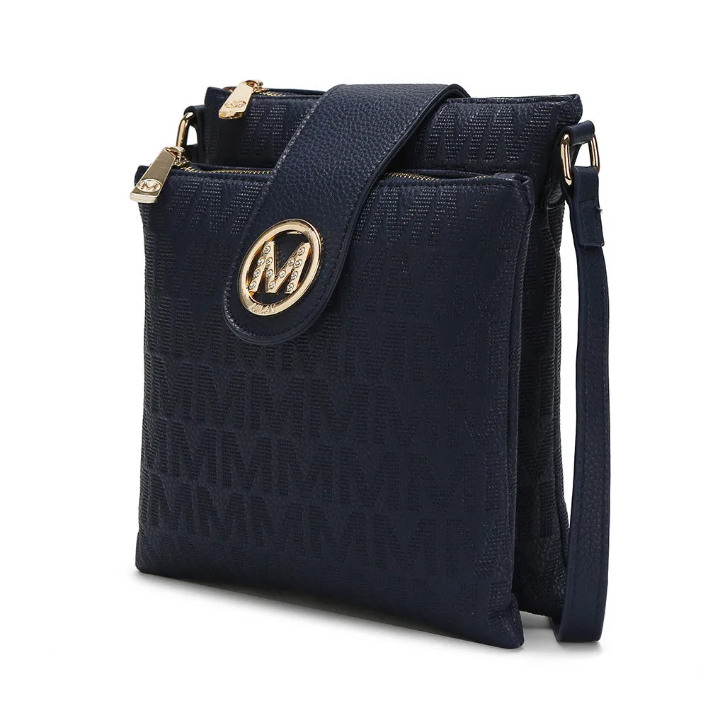MKF Collection Marietta M Signature Crossbody Handbag by Mia k
