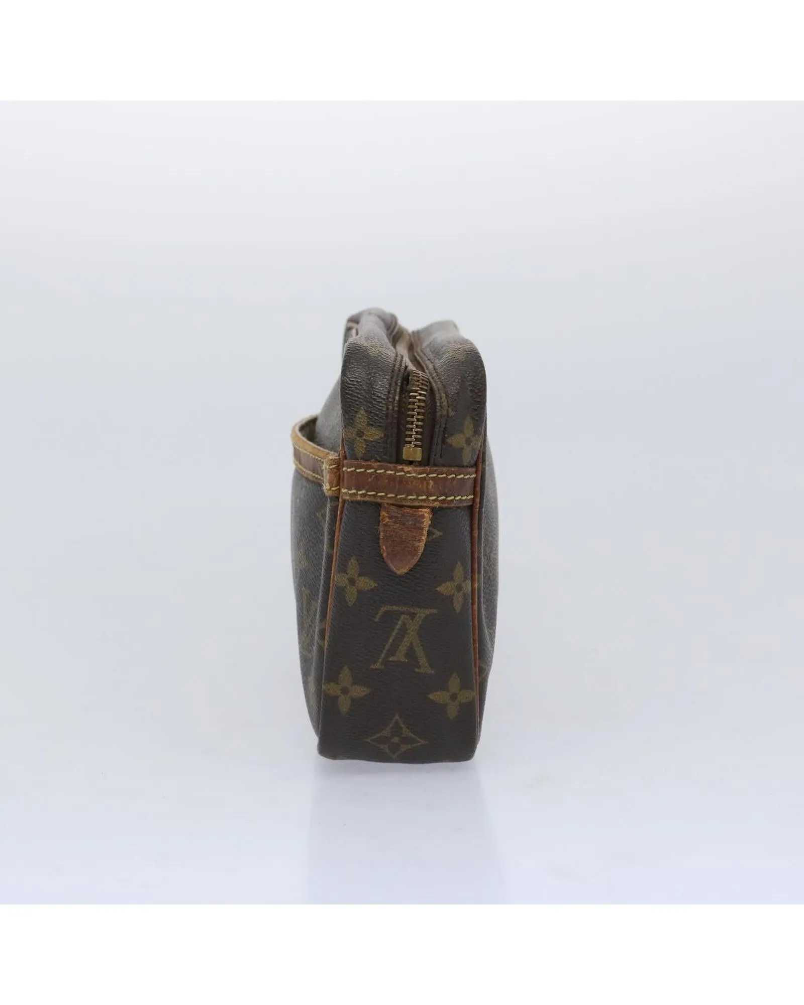 Monogram Canvas Clutch Bag with Authentic LV Stamp