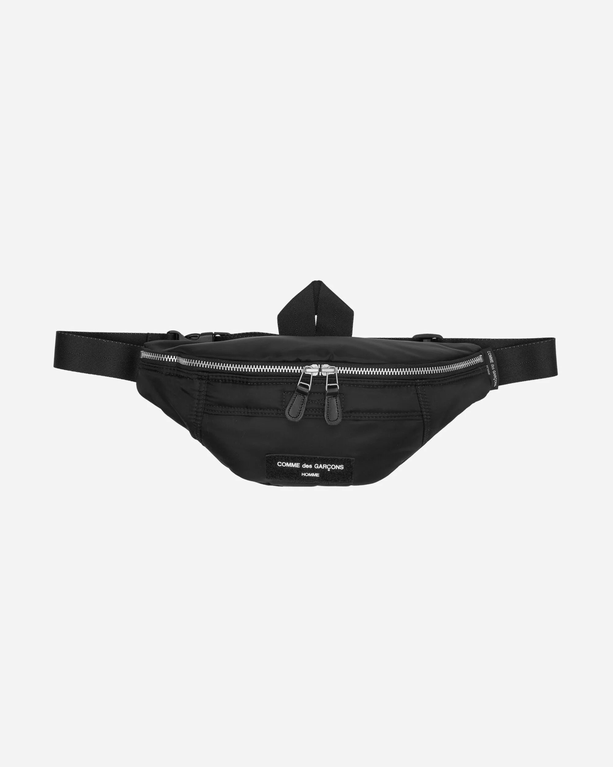 Nylon Twill Crossbody Bag Black