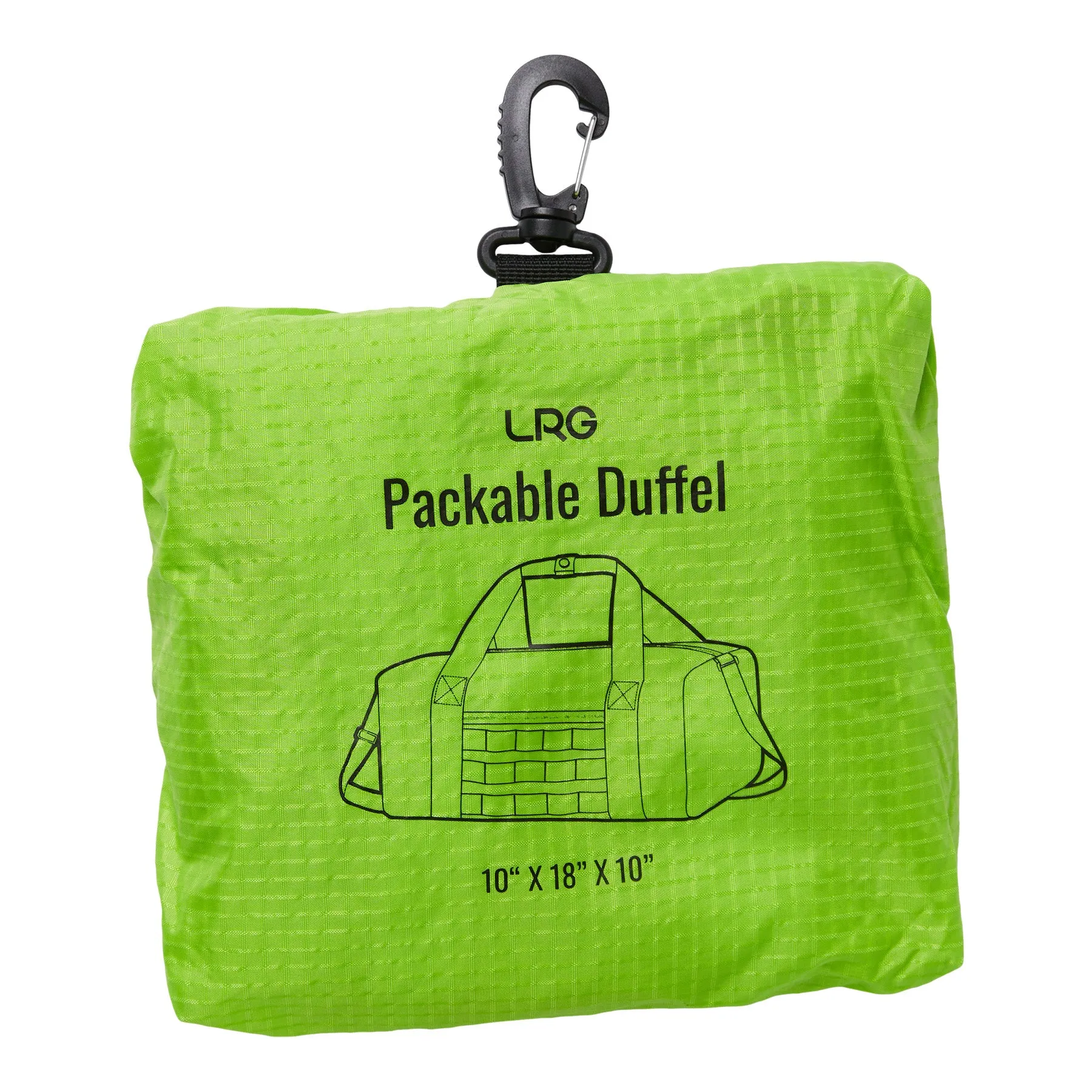 PACKABLE DUFFEL - NEON GREEN