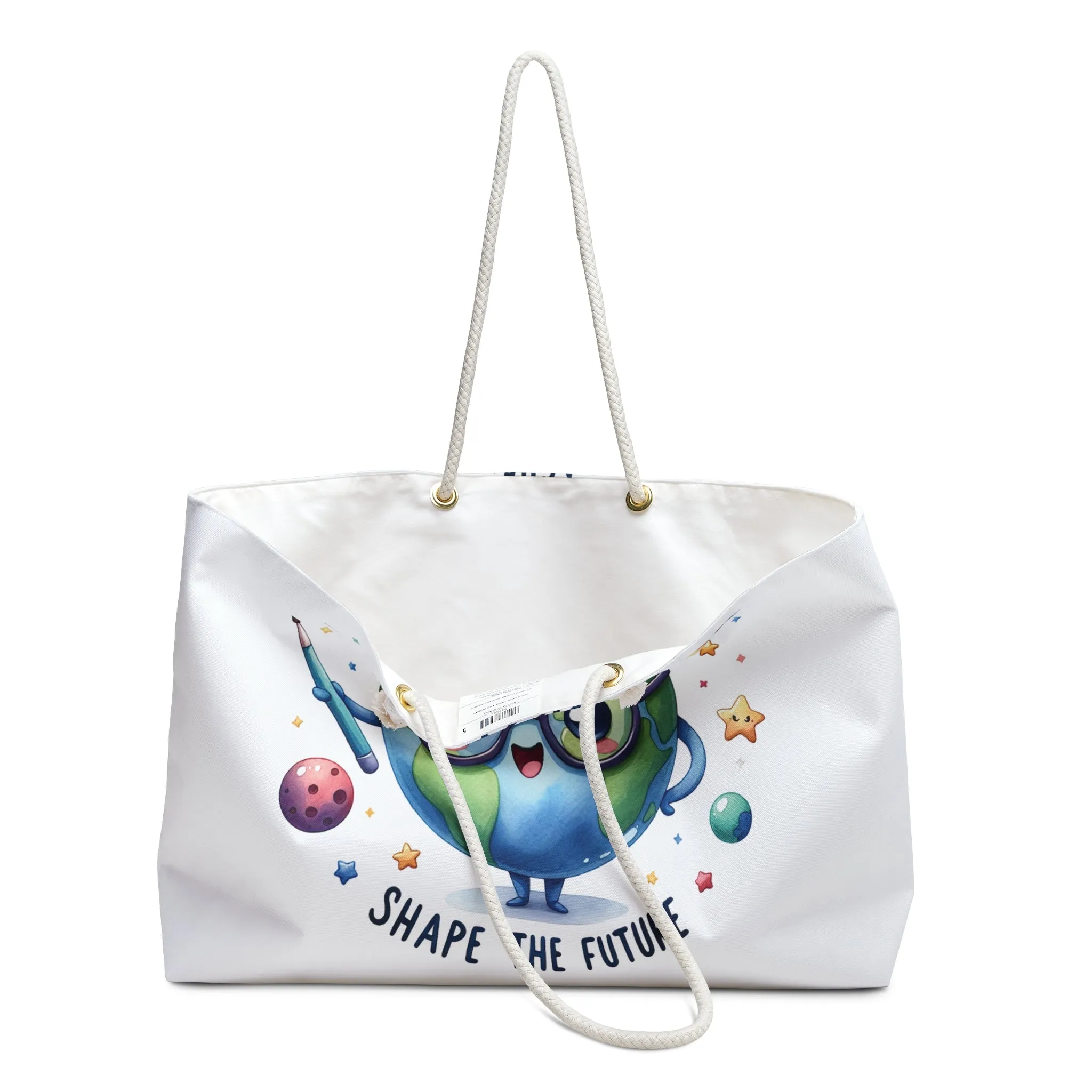 Personalised/Non-Personalised Weekender Bag, Teacher, Large Weekender Bag, Beach Bag, Book Bag
