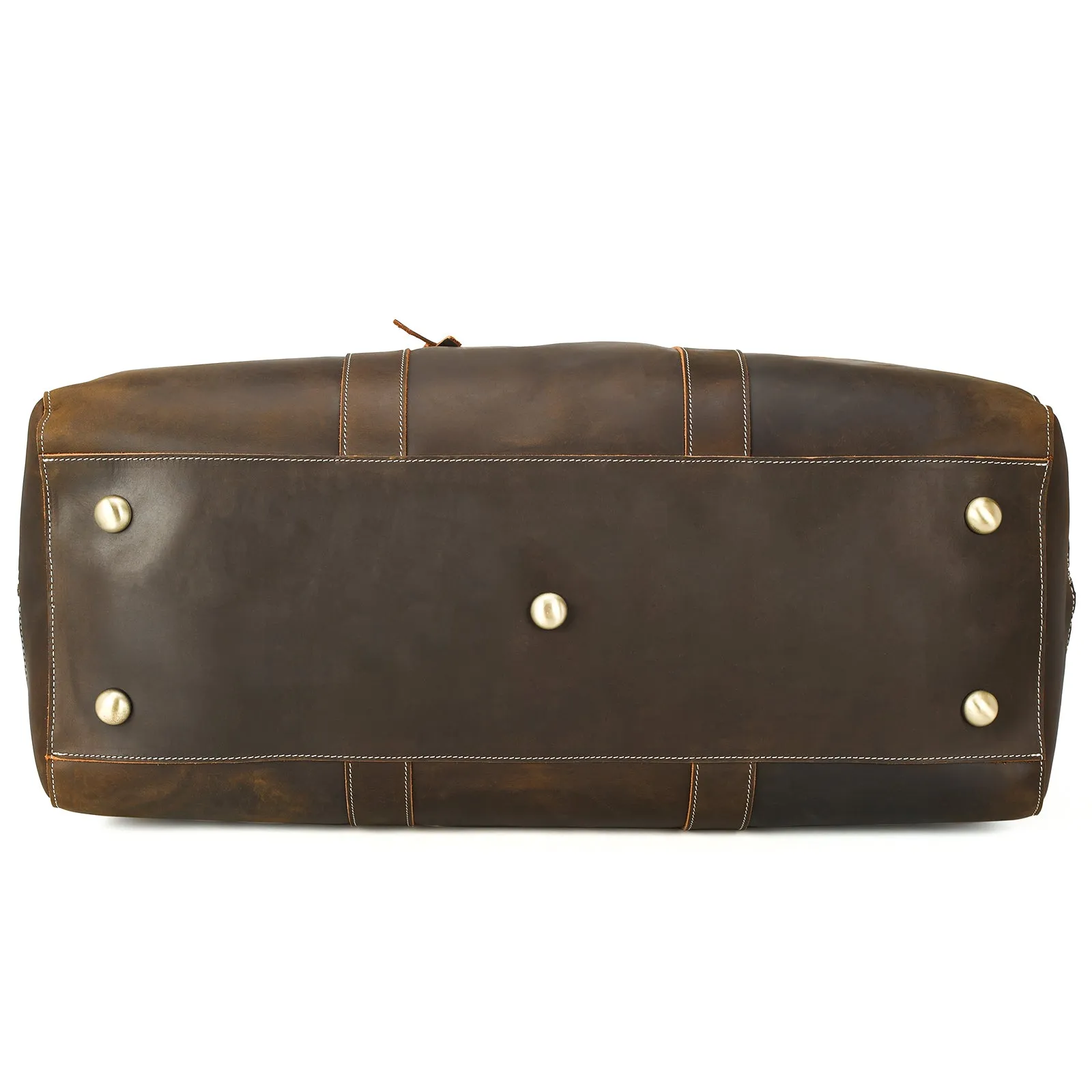 Polare Leather Duffle Weekend Travel Bag For Men With Full Grain Cowhide Leather 23.2'' Duffel Bag