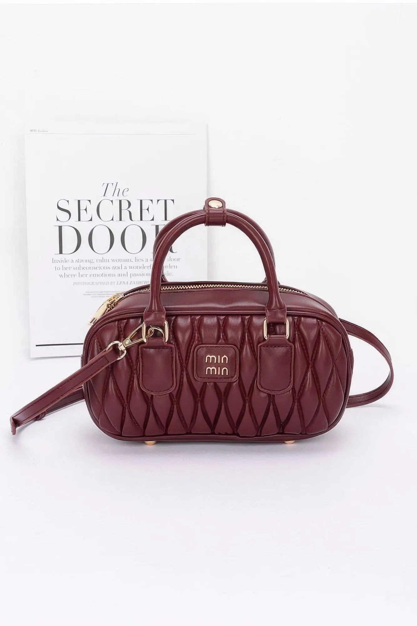 Quilted Faux Leather Handbag