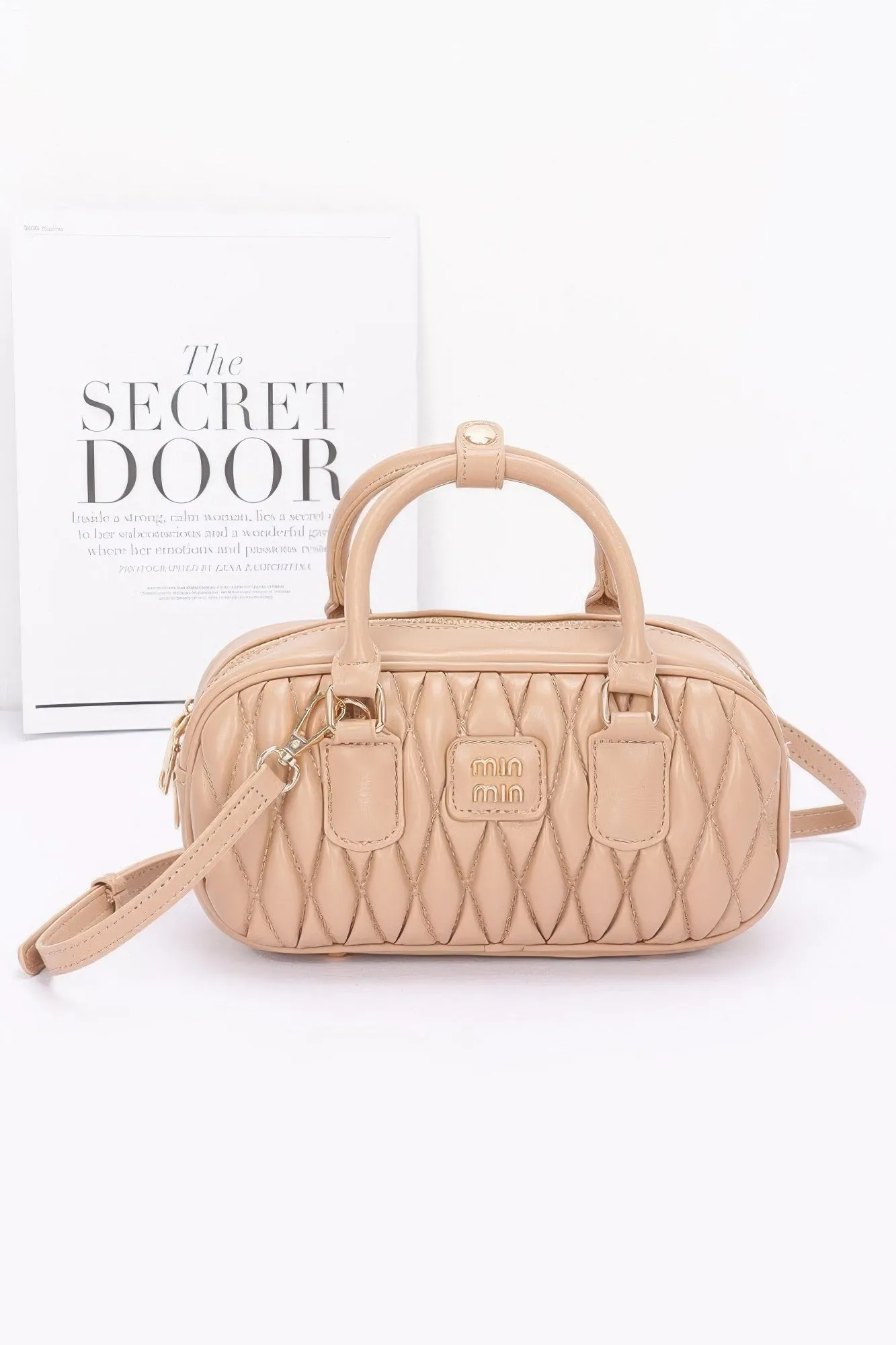 Quilted Faux Leather Handbag