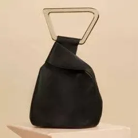 "ANANYA"  Women's Vegan Leather Satchel: BLACK or BROWN