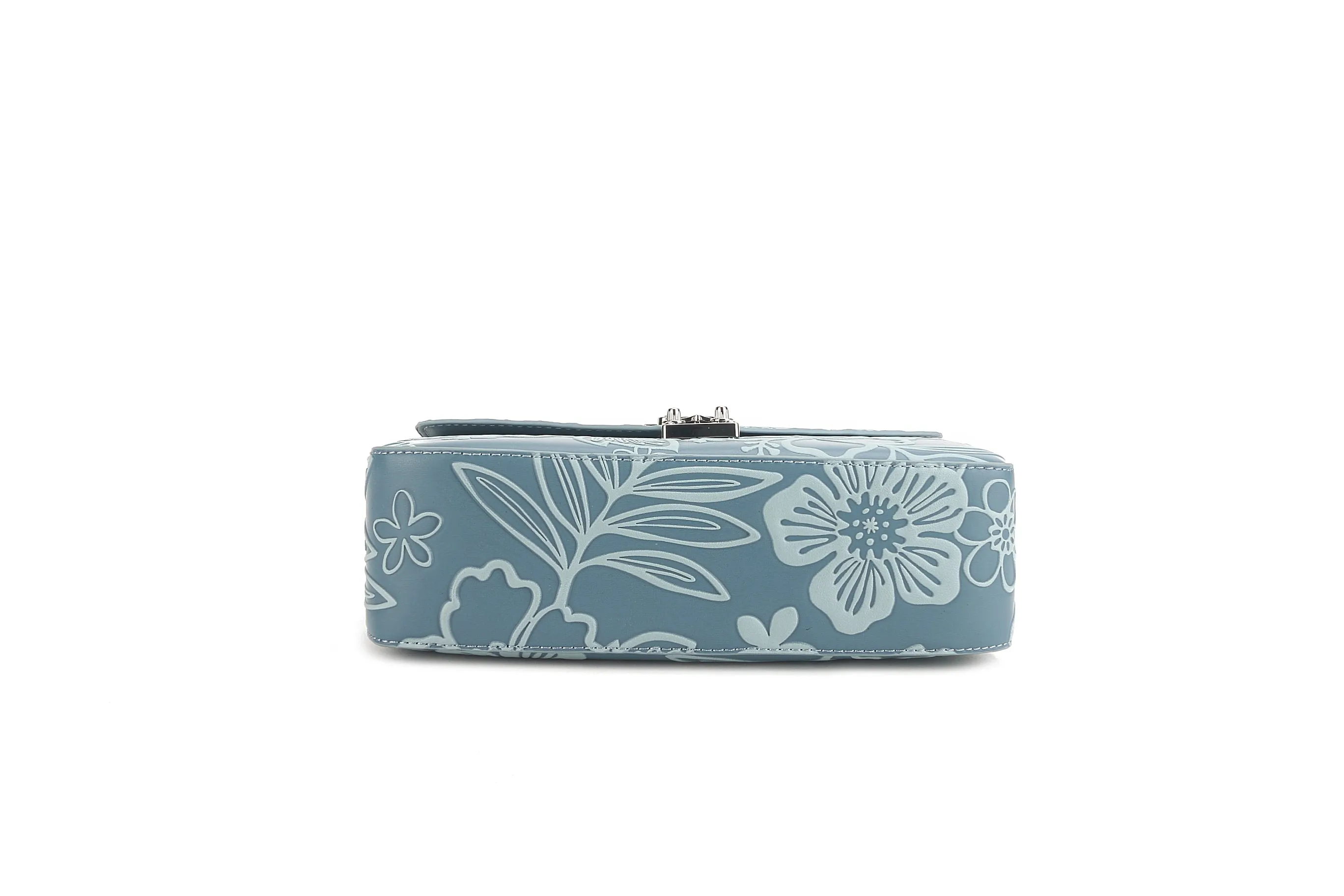 Satchel Alice Cherry Blossom Embossed Blue
