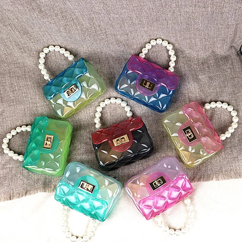 Summer Transparent Jelly Bag Fashion Crossbody Bags For Women 2021 Shoulder Bags Small Chain Square Handbags Mini Messenger Bag