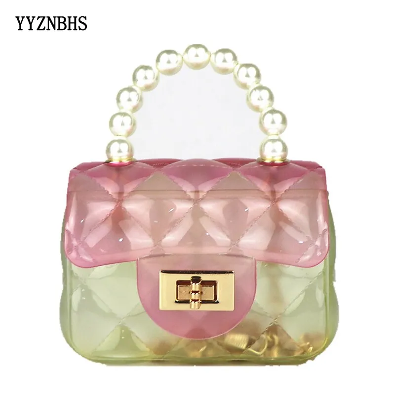 Summer Transparent Jelly Bag Fashion Crossbody Bags For Women 2021 Shoulder Bags Small Chain Square Handbags Mini Messenger Bag