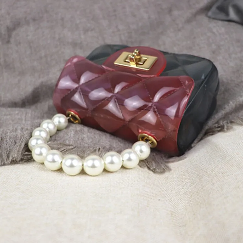 Summer Transparent Jelly Bag Fashion Crossbody Bags For Women 2021 Shoulder Bags Small Chain Square Handbags Mini Messenger Bag