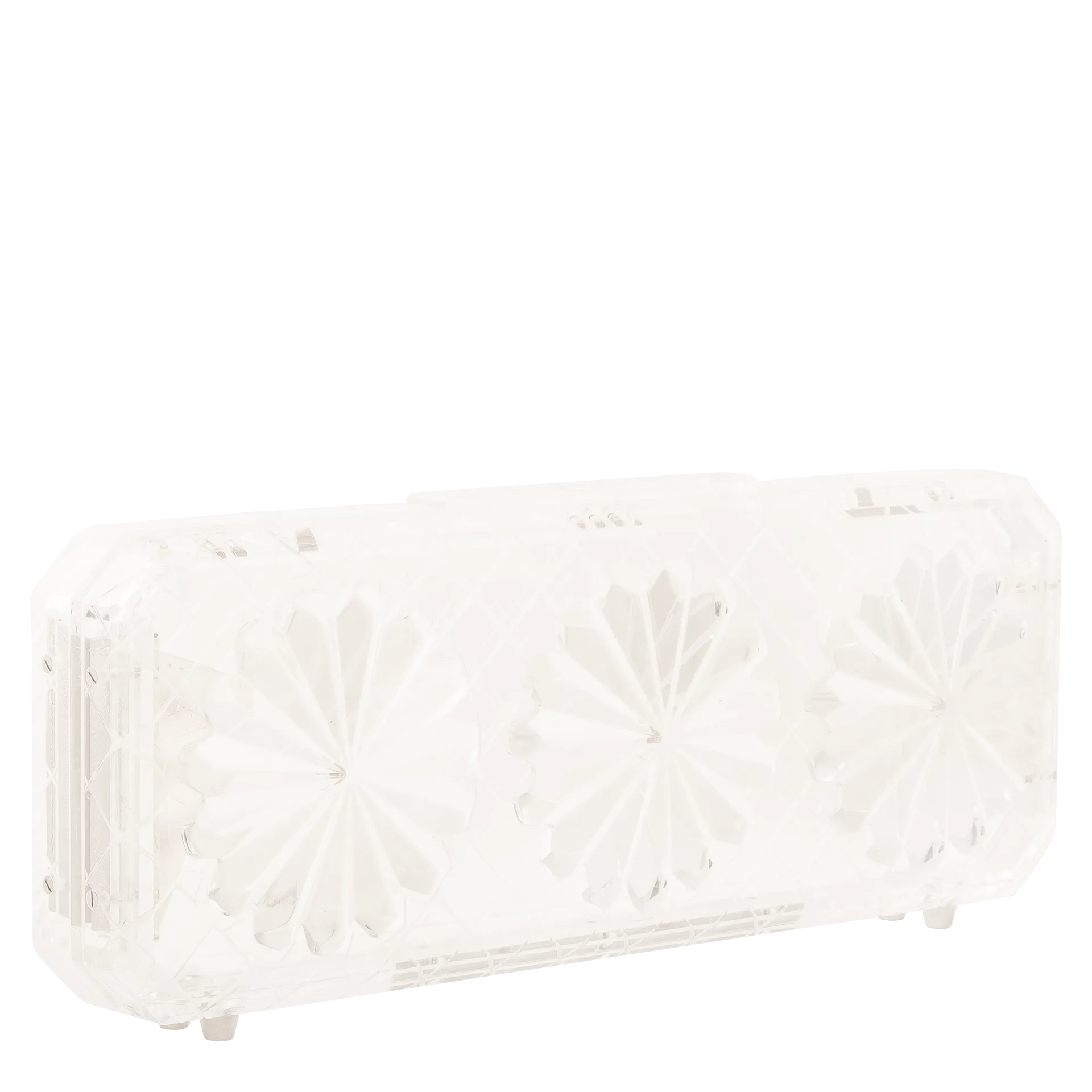 Transparent Crystal Chain Clutch