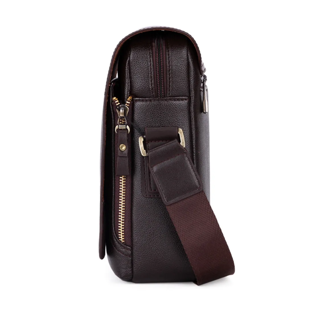 Vicuna Polo Vintage Leder Kuriertasche - Braun