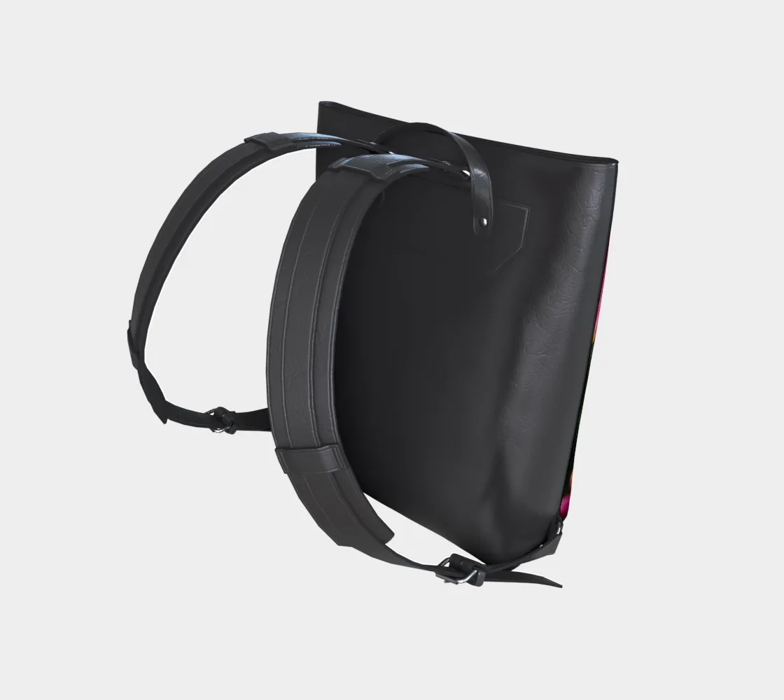 Windflower Vegan Leather Backpack
