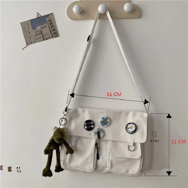 Women Canvas Messenger Bag