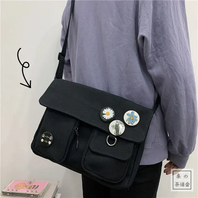 Women Canvas Messenger Bag