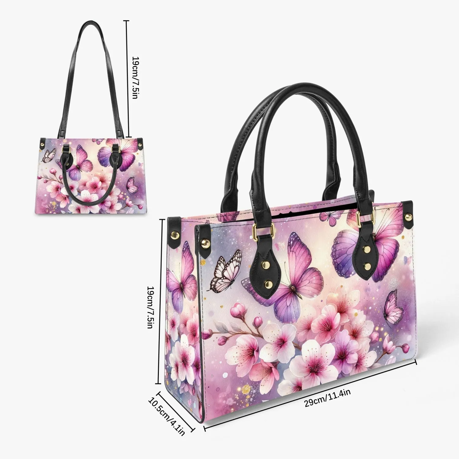 Women's Tote Bag - Long Strap - Butterfly Dreams